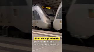 Einfahrt einer S5X mit der BR 1442 (BR 442) am Leipziger Hauptbahnhof | ÖPNVinBB | #shorts