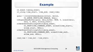 OpenCL Event Profiling