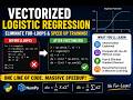 Vectorized Gradient Descent for Logistic Regression