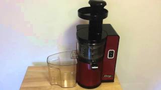 Omega VSJ843QR Square Red Slow Juicer Intro