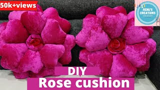 Diy Homemade Rose Cushion || easy decorating stuff|| Renu's creation