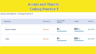 Arrays and Objects | Coding Practice 5 Answers | JavaScript | NxtWave | CCBP 4.0