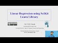 Linear Regression using Scikit