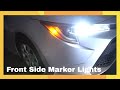 How to Change | Replace Toyota Corolla Front Side Marker Lights Bulbs?