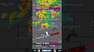 🌪️ THIS is what a LONGTRACK Supercell looks like - Pray for Bloomington, IN 🙏 #weather #storm