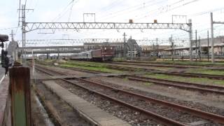 水島臨海鉄道に譲渡EF81-715牽引久留里線キハ30.37.38新津駅発車[HD]