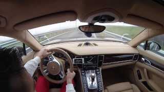 Porsche Panamera Turbo 317km/h on Kosovo highway