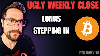 Uggly Weekly Close - Longs Stepping In - Bitcoin Today