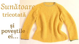 Sunatoare - Partea I - prezentare  Bluza tricotata raglan anatomic rotund- Tutorial pas cu pas