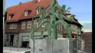 Animation zum Wiederaufbau des Bismarckbrunnen in Arnstadt