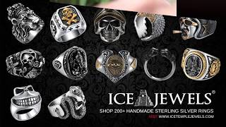 Ethnic Symbol Pattern 999 Sterling Silver Ring | IceTempleJewels®