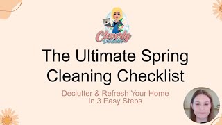 The Ultimate Spring Cleaning Checklist – Declutter & Refresh Your Home Step by Step
