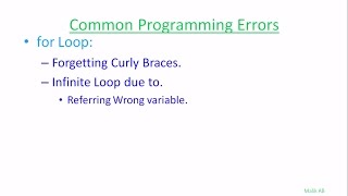 Java Beginners Tutorials #19 "for Loop" Common Programming Errors 2/7