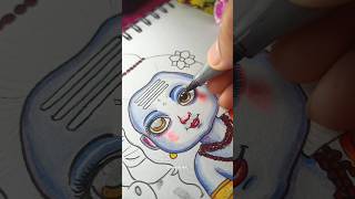 Cute Mahadev Ji colour Drawing 😍💖||Mahadev Ji Drawing 🥰🌼||#shorts