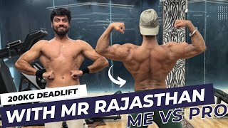 Deadlift 200kg with Mr. RAJASTHAN 🏋️‍♂️