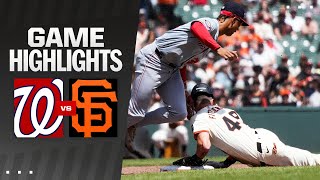 Nationals vs. Giants Game Highlights (4/10/24) | MLB Highlights