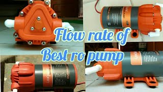 Performance of lex pure durable 100 pump