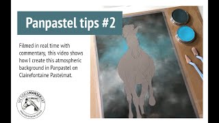 Creating an atmospheric background with Panpastel on Pastelmat