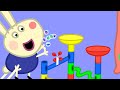 Peppa Pig Makes The Worlds Largest Marble Run Ever! | Kids TV and Stories