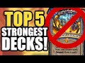 TOP 5 STRONGEST Decks To Play Post Nerf | Hearthstone