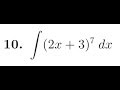 integrate (2x+3)^7 dx