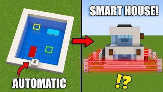 10+ Redstone Builds to Make a SMART House! [Minecraft]
