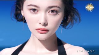 玉城ティナ、黒の水着が映える真っ白な美肌で魅了 『サンカット® プロディフェンス』CMメーキング