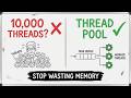 How Thread Pools Work Internally in Java | Stop Creating New Threads! (Java Internals)