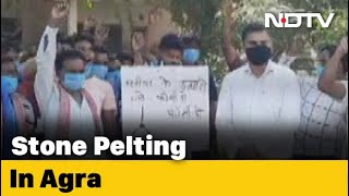 Stones Thrown In Agra As Cops, Protesters Clash Over Hathras Incident