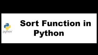 Python Bangla Tutorials 31 : Sort Function