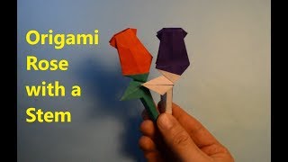 How to make Origami Flower, Rose