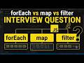 JavaScript Interview Question: forEach vs map vs filter