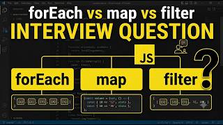 JavaScript Interview Question: forEach vs map vs filter