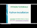 How to install python on windows | python installation | python tutorials
