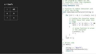 Remove all characters other than alphabets in a string. | GeeksforGeeks