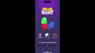 Level 1 HEXA SORT Sorting Hex (Hexagons) - Mobile Game