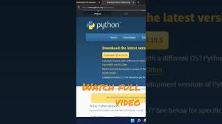 install python in windows 11 #python #programming #coding #python3 #pythontutorial