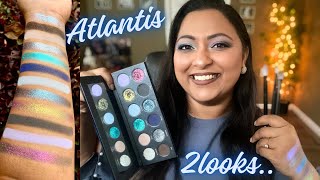 KRYPTEIN COSMETICS ATLANTIS PALETTE | REVIEW & 2 LOOKS WITH REPHR SHODO BRUSHES | SMITHY SONY