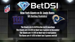 New York Giants vs St Louis Rams Odds | NFL Betting Picks
