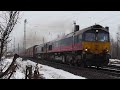 2x hhpi class66 mit braunkohlezug beim beschleunigen