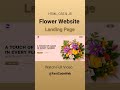 Flower Website Using HTML & CSS | Step by Step Tutorial | Fast Code