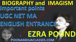 29_1 Biography Ezra Pound Works Imagism Important Points topics and MCQS MA ENTREANCE UGC NET