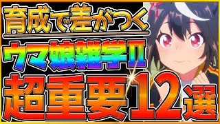 【ウマ娘】意外と知らない⁉育成で差がつく重要知識12選‼初期勢でも知らないかもしれない雑学をまとめて解説！脱初心者/レース仕様/適性S/上り下り坂/ステータス/グランドライブ楽曲効果【うまむすめ】