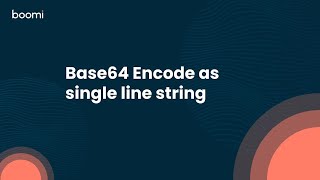 Base64 Encode as single line string
