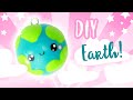 DIY EARTH Clay Charm 🌍 -Polymer Clay tutorial | KAWAII FRIDAY