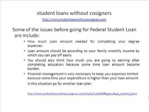 student loans without cosigners student loans without cosigners