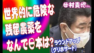 「世界的に危険な残留農薬をなんで日本は？　ラウンドアップ（グリホサート）～」田村貴昭さん