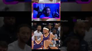 Lakers Fan Reacts To Devin Booker fights Jaden McDaniels and have to be separated #shorts