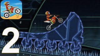 MOTO X3M Bike Racing Game - CYBER WORLD Gameplay Walkthrough Part 2(iOS, Android)