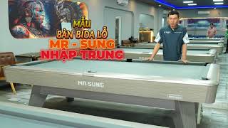 MẪU BÀN BIDA LỖ CHÍNH HÃNG RASSON | MR - SUNG NHẬP TRUNG 2024